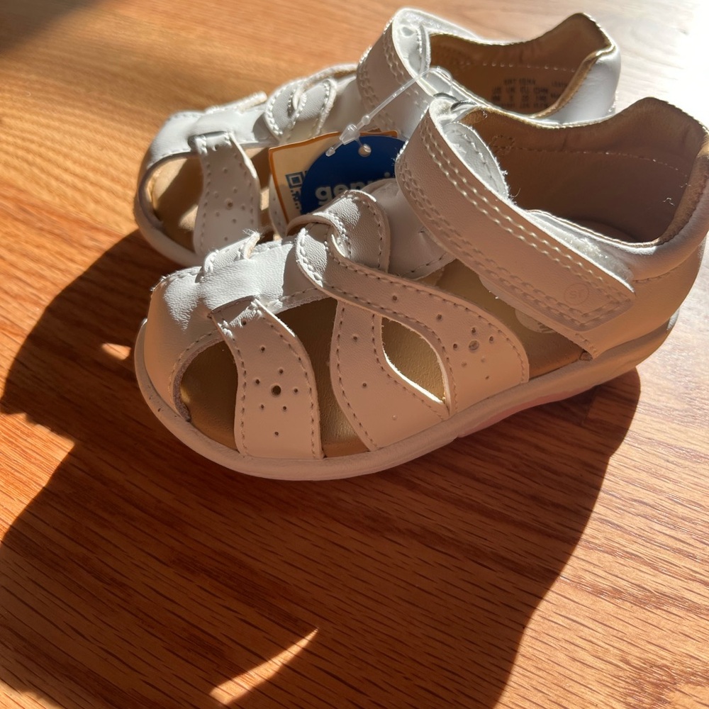Stride Rite White Xena Sandals